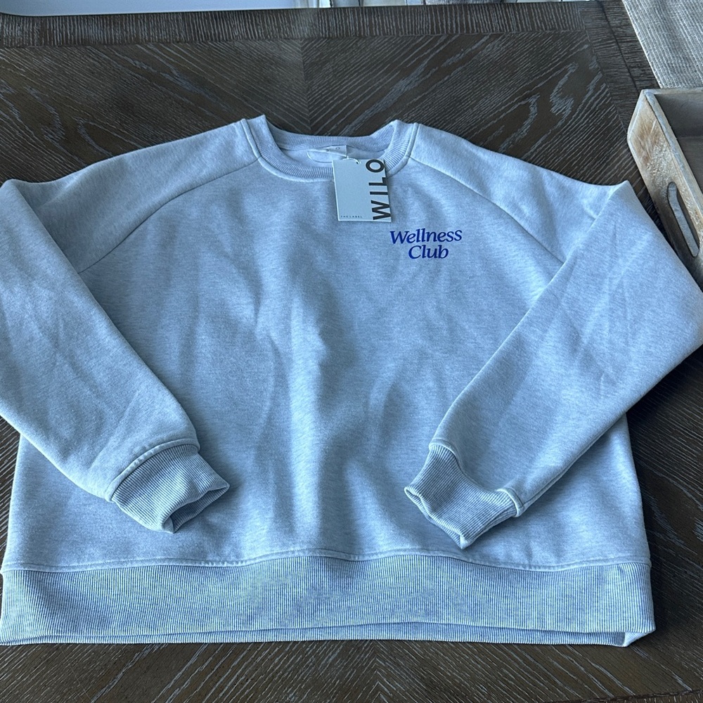 Wilo The Label Light Gray Sweatshirt NWT